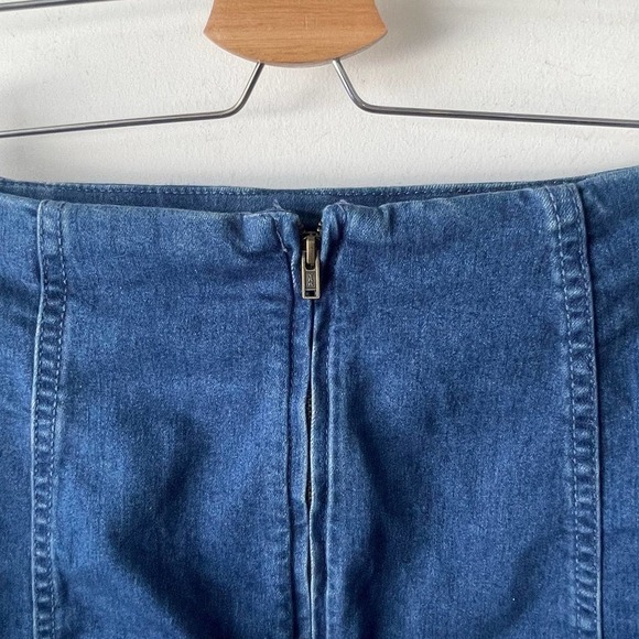 Free People Denim Summer Mini Skirt - Picture 3 of 4